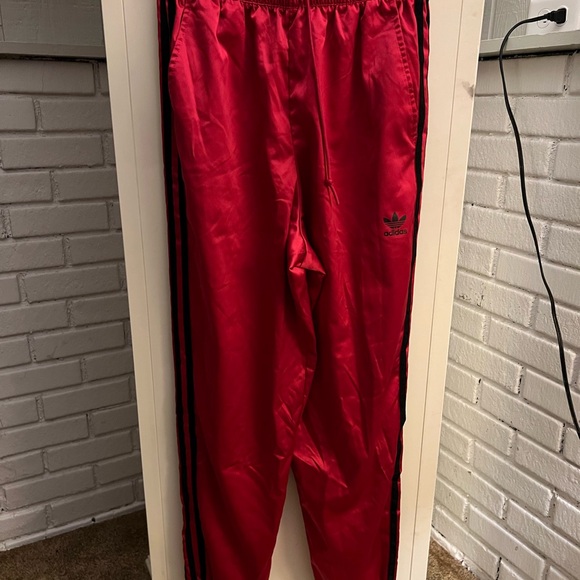 adidas Bottoms Adidas Satin Pink Track Pants Poshmark — free download